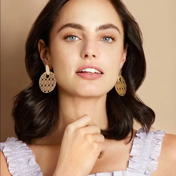 Kendra Scott Didi Rose Gold Earrings - Picture 6 of 6